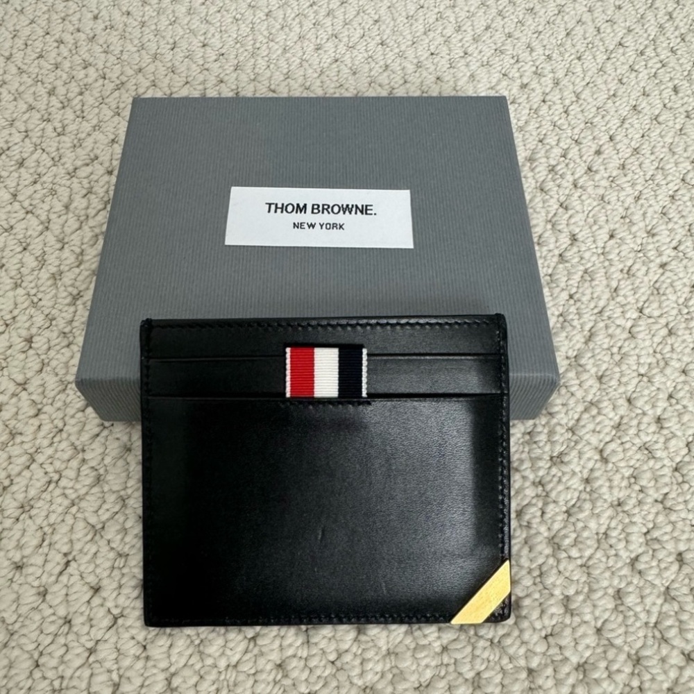 Thom Browne Black Card Holder